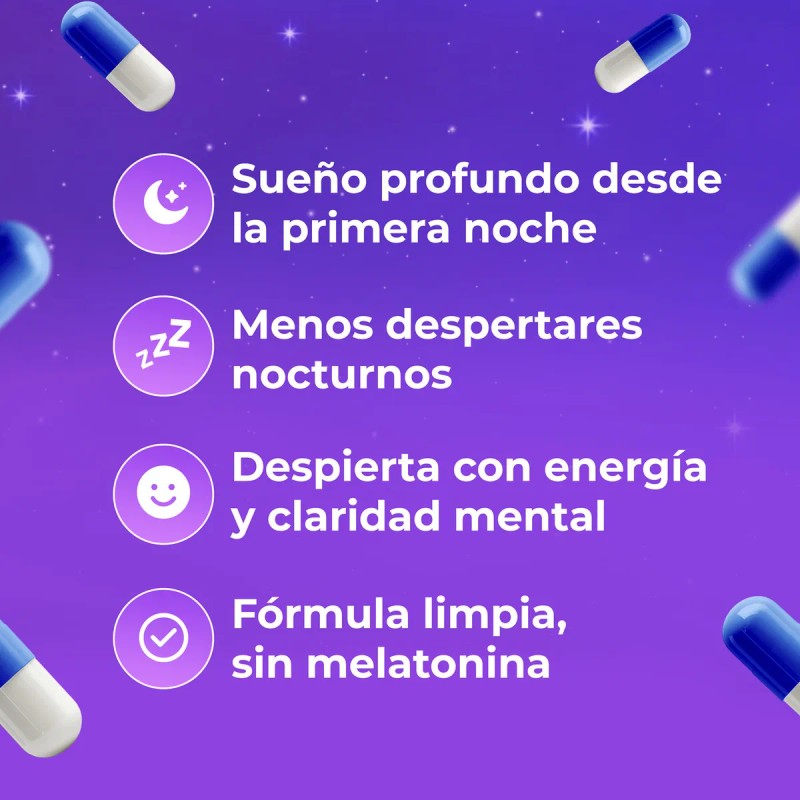 Amarte Labs Glicinato de Magnesio Descanso y Sueo Profundo, Frmula