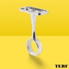 TERF® Polished Chrome Ceiling-Mount Bracket for Up to 19mm Diameter