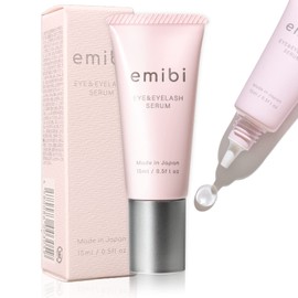 emibi All-in-One Eye Gel, 0.5 fl oz (15 ml), For Both Eyes and Eyelashes, Beauty Serum, Gel Type That Can Be Applied With Your Fingers