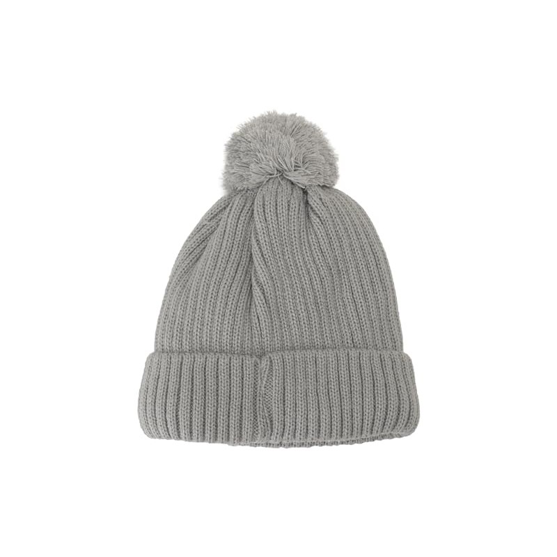 Anshapoy 435-1023 Kids' Knit Cap, Boa Back, gray