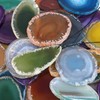 Mookaitedecor 12 Pieces Natural Geode Agate Disc Pendants for Jewellery