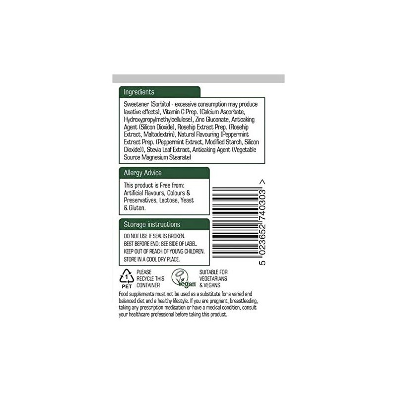 Natures Aid Zinc + C - Zinc with Vitamin C