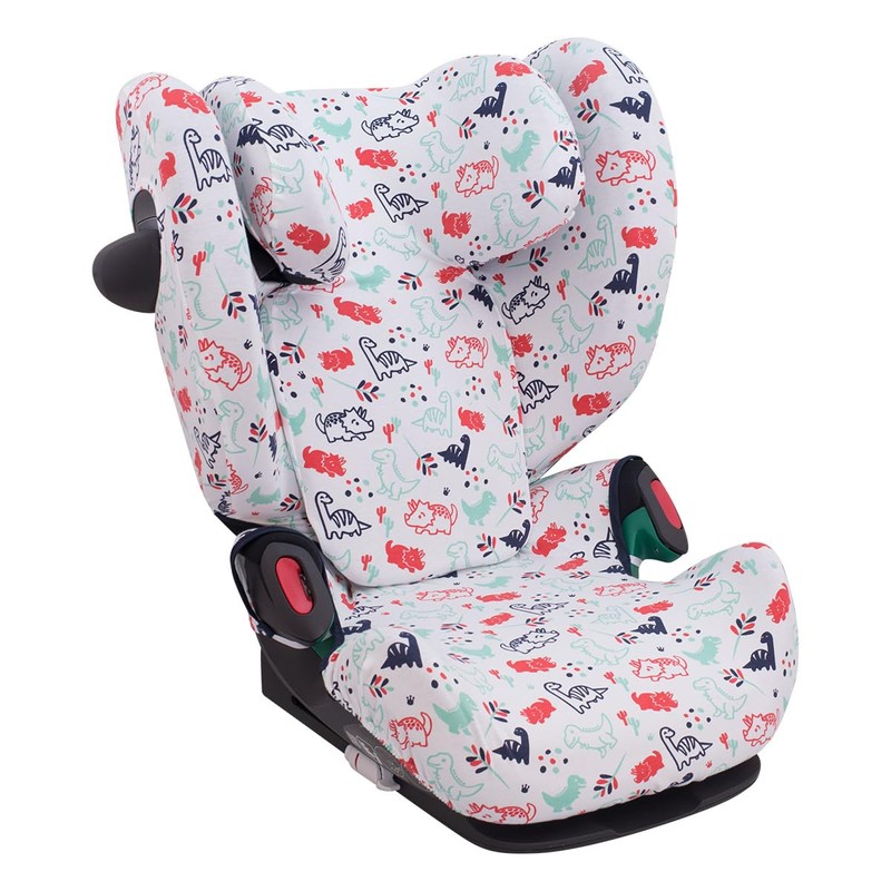 JYOKO Kids Cover Compatible with Cybex Solution G I-Size (Dino