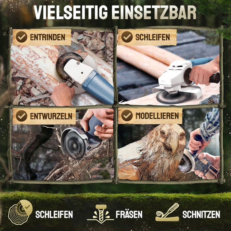 Adlerfokus Wood Sanding Disc 115 mm Angle Grinder [Extra Sharp]