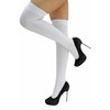 Luxury Divas White Cable Knit Thigh High Socks