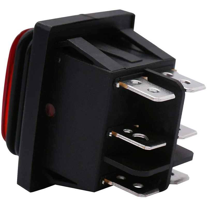 Taiss/Waterproof Latching Polarity Reverse Switch Control Rocker Switch DC Motor