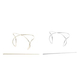 NOLITOY Fashionable Metal Hair Stick Girls Hair Accessories Cuff Bun Cage Metal Bun Cage Secure Grip