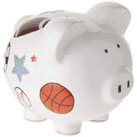 Child to Cherish Ceramic Piggy Bank for Boys, Sports