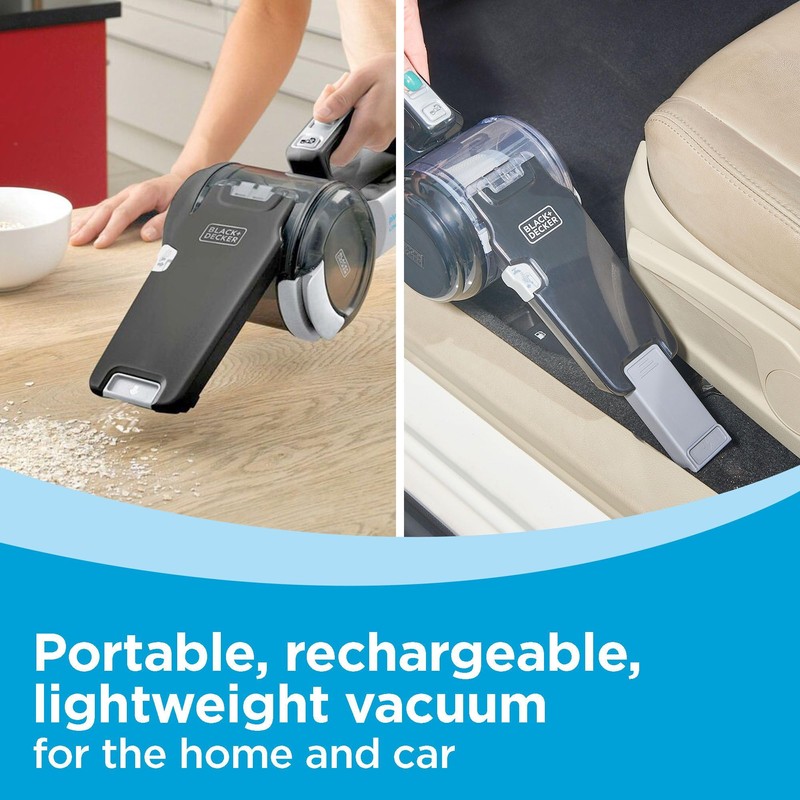 BLACK+DECKER dustbuster Pivot VAC Handheld Vacuum Cordless, Car Vacuum Portable