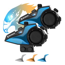 Motorcycle Incom, Moman H2E Set of 2, Dual Chip, 2 People Talk Included, Japanese Voice Guidance