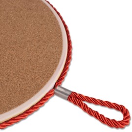20cm Topfuntersetzer aus Keramik mit Korkunterseite und Kordel für heiße Töpfe und Pfannen in verschiedenen Designs | Untersetzer Rund Deko Küchenutensil Geschenkidee Löffelablage Aufhänger Hochglanz