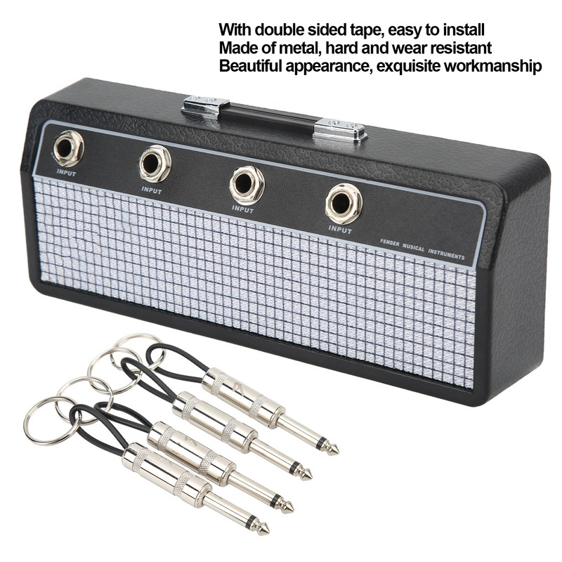 Guitar Plug Storage Box Wall Mounting Guitar Amplifier Key Holder