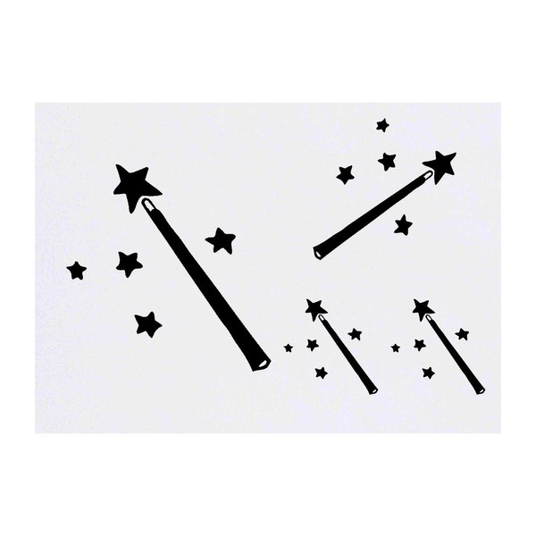 4 x 'Magic Wand' Temporary Tattoos - Water Resistant, Skin-Safe,