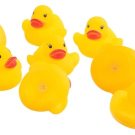 Carocak Small Ducks Scooping Mini Ducks with Whistles, Yellow, Cute, Piyopiyo, Duck, Yellow, Small Toy, Funny, Safe, Water Play, Bath, Kids, Adults, Yellow Ducks (Set of 50)