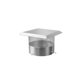 Garvee 6" Round Chimney Cap with Screen, Stainless Steel Mesh Cover, 6 Inch Adjustable Flue Cover for Rain, Birds & Debris, Fits Wood/Oil Stove Vent, Weatherproof & Easy Installation