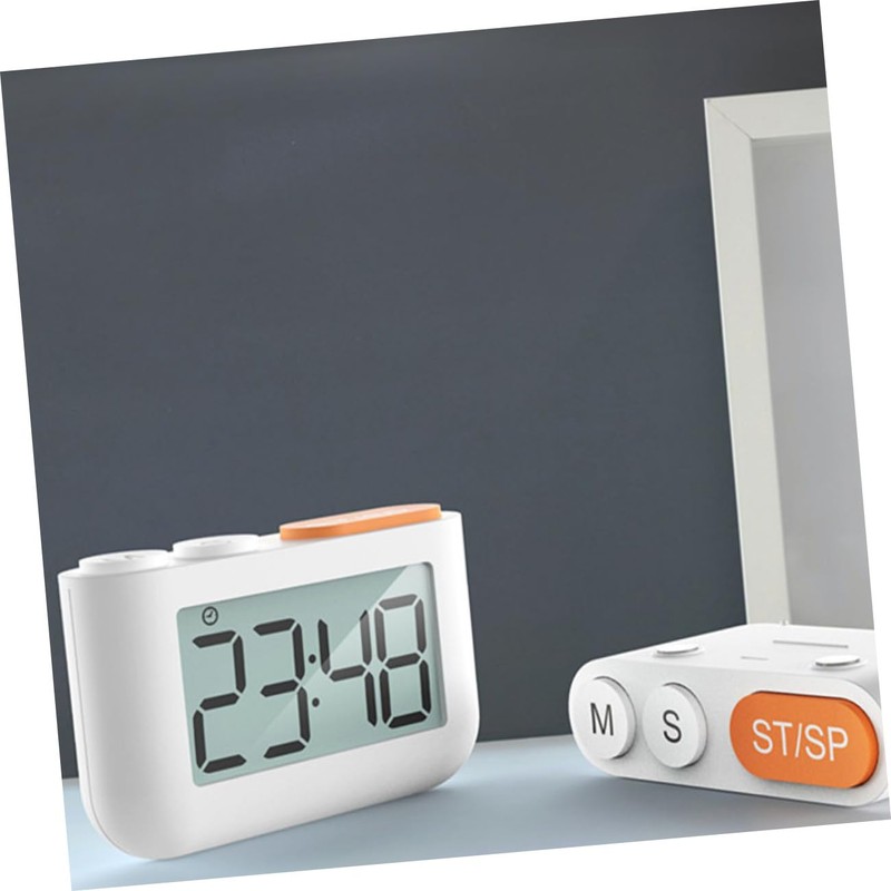 LABRIMP 2pcs Digital Kitchen Timer with Magnetic Back Volume Alarm