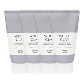 Happy Bath Happy Bath White Clay Pore Cleansing Foam 150g x4 / 해피바스 해피바스 화이트클레이 모공 클렌징폼 150g x4