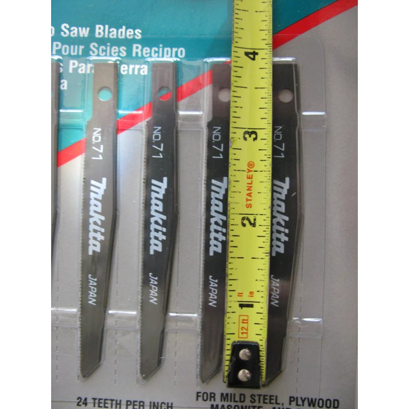 Makita NEW MAKITA NO. 71 5 PACK RECIPRO SAW BLADES