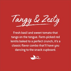 Harvest Snaps (Tomato Basil Snack Crisps, 8 Snack Packs), 3.0 ounces