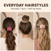 8 Pcs Hair Scrunchies for Women - Seamless Polyester Scrunchies