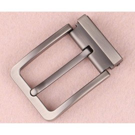 McFanBe 1.5 Inches (38-40 mm) Belt Buckle Single Prong Square Replacement Buckle for Men Women Belt (Grey18)