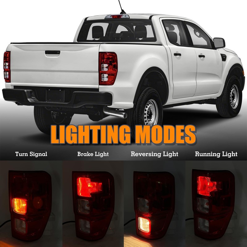 YEQSHNG Halogen Tail Light Assembly Compatible With 2019-2022 Ford Ranger