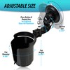 ZONETECH Recessed Folding Cup Drink Holder - Black Premium Quality