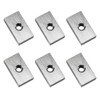 6Pcs M8 Rectangular Nut Stainless Steel Square Nut Fastener for