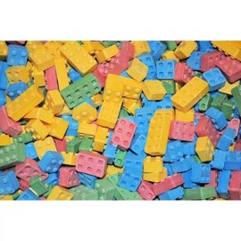 CANDY BLOCKS 4 FLAVORS BUILDING BLOX FRESH STOCK YOU CHOOSE BULK POUND AMOUNT - 1/4 POUND