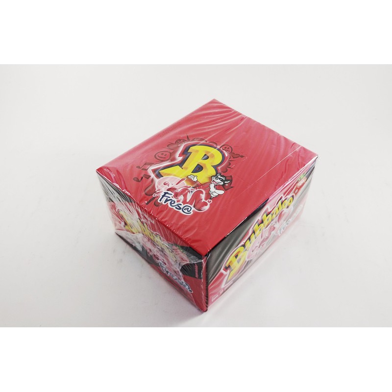 Bubbaloo Fresa/Strawberry Mexican Gum 1 Pack of 50pcs