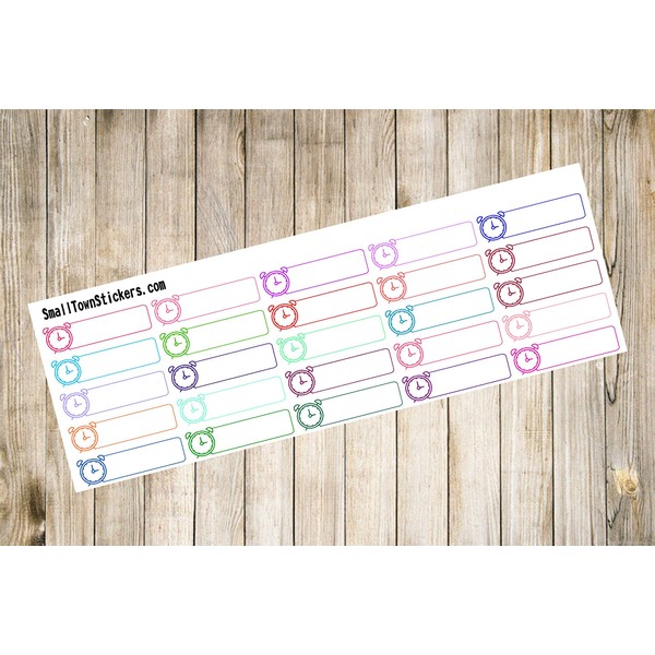 Appointment Clock Stickers for Planners such as Erin Condren and
