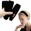 Cozy Inviting Pack of 3 Black Headbands, 3 Sizes, Non-Slip