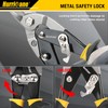 HURRICANE 3 pc Aviation Tin Snips Set, 10 inch Metal