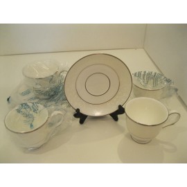 Lenox Opal Innocence Ivory Cup & Saucer New With Tags and Packing Made in USA