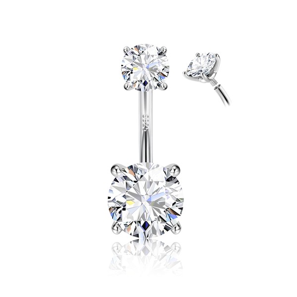 Morfetto 14 Carat Gold Belly Button Piercing Surgical Steel for