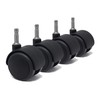 Design61 Set of 4 Universal Furniture Castors Rubber Castors for