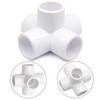 Litoexpe 4 Pcs 1/2 Inch 5 Way PVC Fitting Elbow