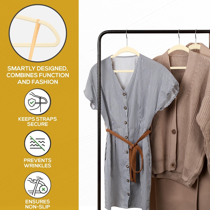 Techzoo 50 Pack New Premium Quality Velvet Hangers Ultra Thin