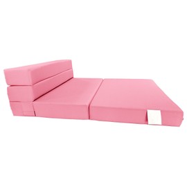 Danfuton Lounger Folding Foam Mattress, Portable Flip Chair Mattress 6 x 39 x 80 Pink