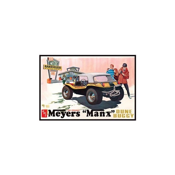 #scm006 AMT The Original Meyers Manx Dune Buggy, Auto World Exclusive,Molded in Purple 1/25 Scale Plastic Model Kit,Needs Assembly