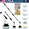 Unbranded Electric Spin Scrubber Cordless Cleaning Brush With 6 Replaceable