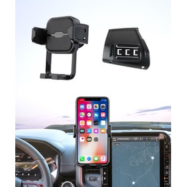 Masergogo Car Phone Holder for 2019-2025 Dodge Ram 1500 2500 3500, 12/14.4-inch Screen Fixed Clip, Auto Accessories Navigation Bracket, Interior Decoration Mobile Phone Mount, 360° Rotation