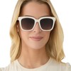 DIFF Meredith Oversized Designer Square Sunglasses for Women UV400, Opaline