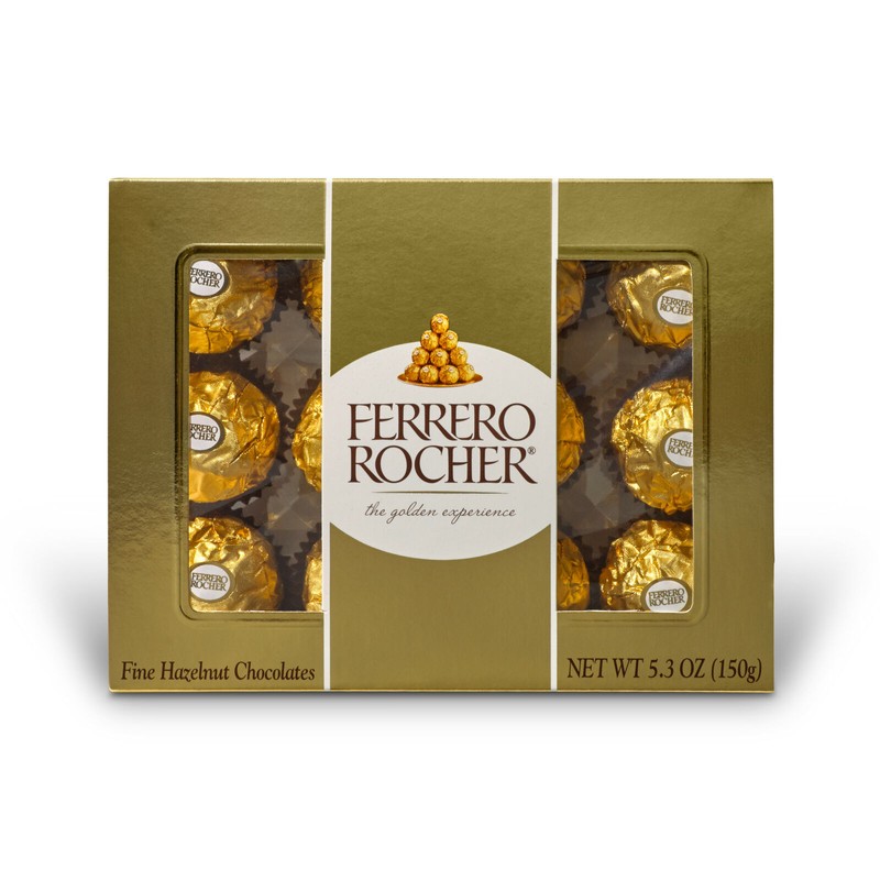 Ferrero Rocher Fine Hazelnut Chocolates 5.3 oz - 12 pieces