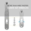 QMARK Fence Wire Twister Tool Set, T-Post Clip Tool, Stainless