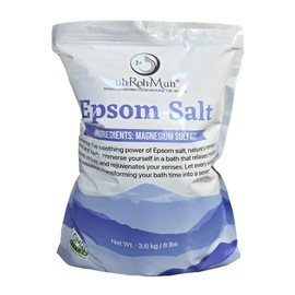 Natural Epsom Salt Bulk | Pure Magnesium Sulfate Bag from USA | OMRI Listed for Agriculture Use and Animal Feed | Epsom Salt Bath Soak for Skincare and Plants (Net Wt. 3.6 kg / 8 lbs)