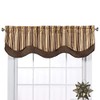 Collections Etc Classic Windsor Layered Window Valance with Scalloped Edges