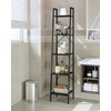 Hzuaneri Ladder Shelf, Bookshelf Bookcase, Freestanding Corner Storage Shelve with