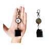 2-Pack Retractable Pool Chalk Holders with Belt Clip & Keychain