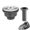 QruiLanTu 3-1/2'' ﻿Kitchen Sink Drain Kit Sink Drain Basket Sink
